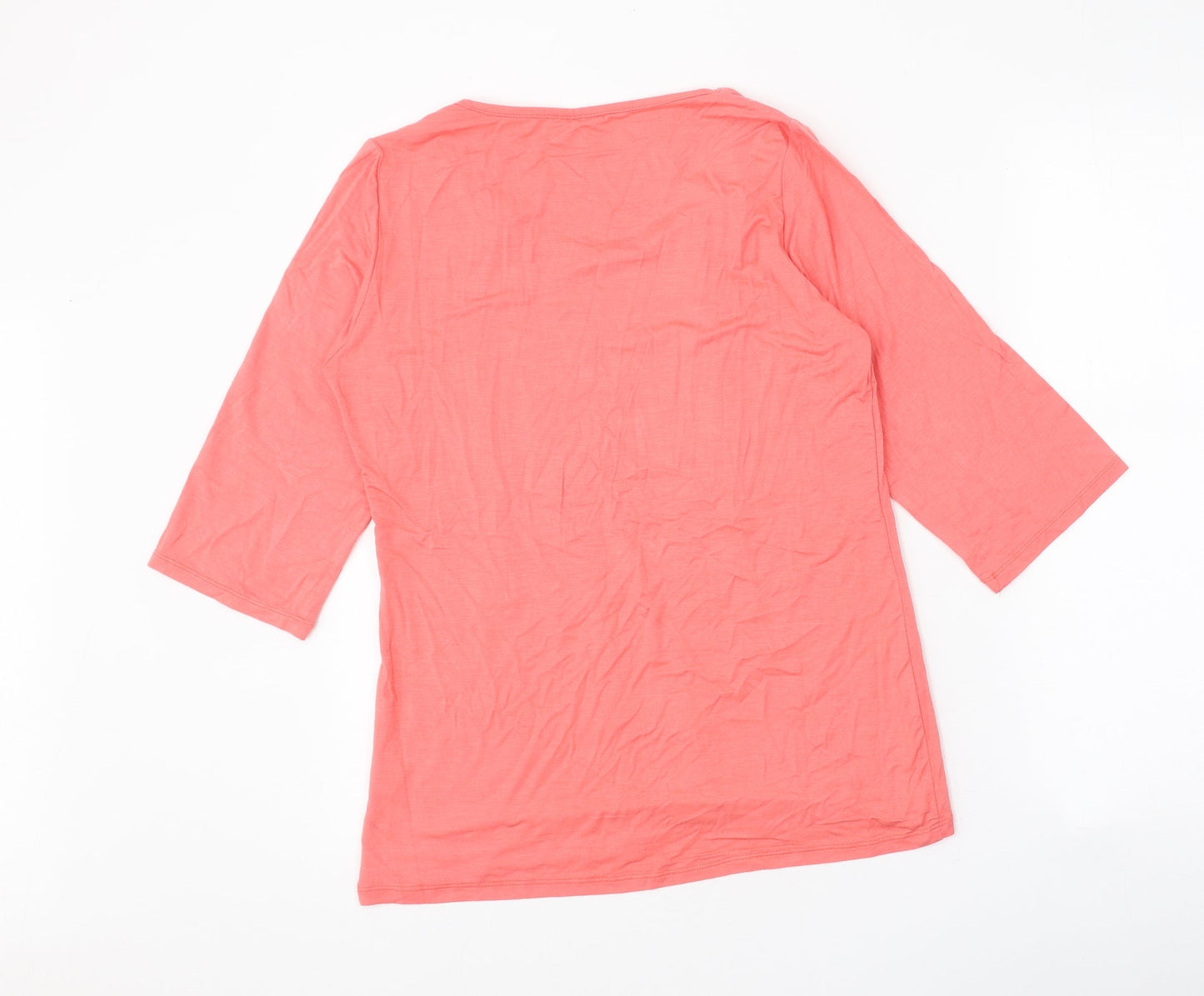 Womens UK Size 10 Gabriella Vicenza Pink Basic T-Shirt