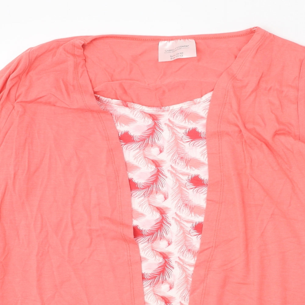 Womens UK Size 10 Gabriella Vicenza Pink Basic T-Shirt