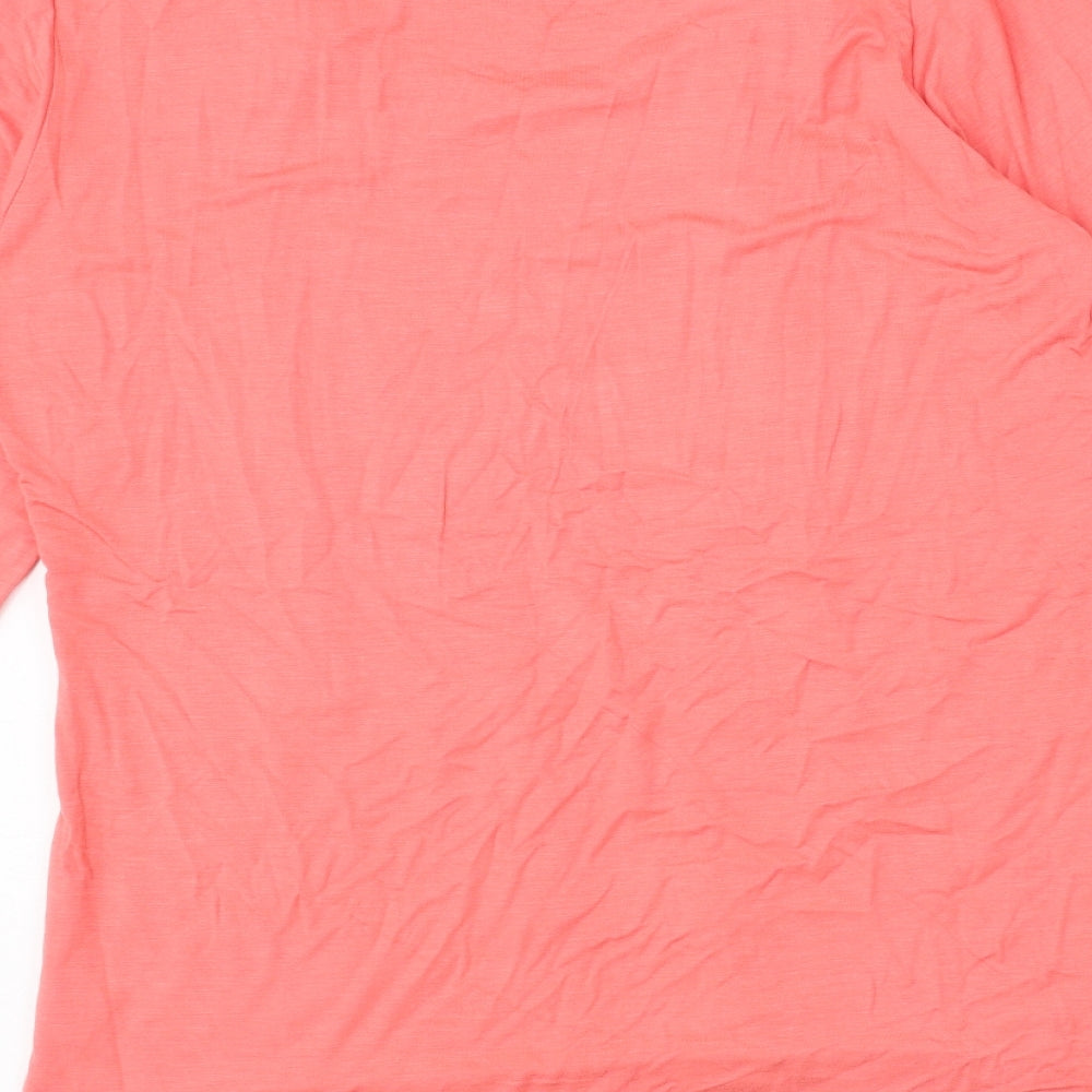 Womens UK Size 10 Gabriella Vicenza Pink Basic T-Shirt