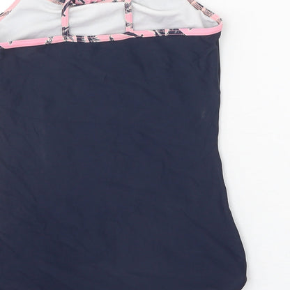 George Girls Blue Nylon Bodysuit One-Piece Size 10-11 Years Pullover - Swimsuit