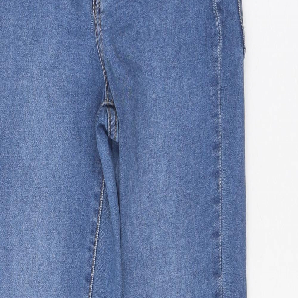Denim & Co. Womens Blue Polyester Skinny Jeans Size 8 Regular Zip