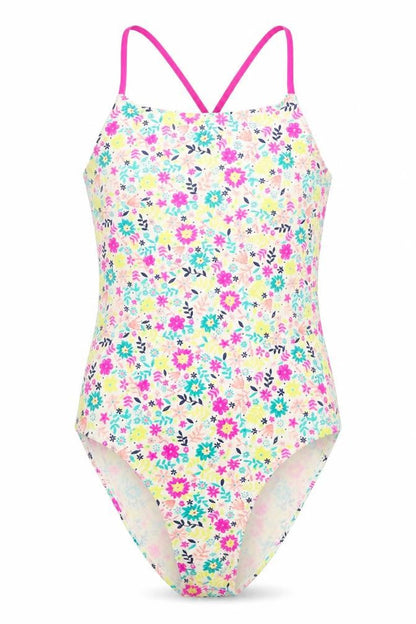 TU Girls Multicoloured Floral Polyamide Bodysuit One-Piece Size 14 Years Pullover - Swimsuit