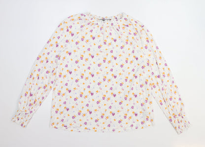 Womens UK Size 14 Marks and Spencer White Basic Blouse