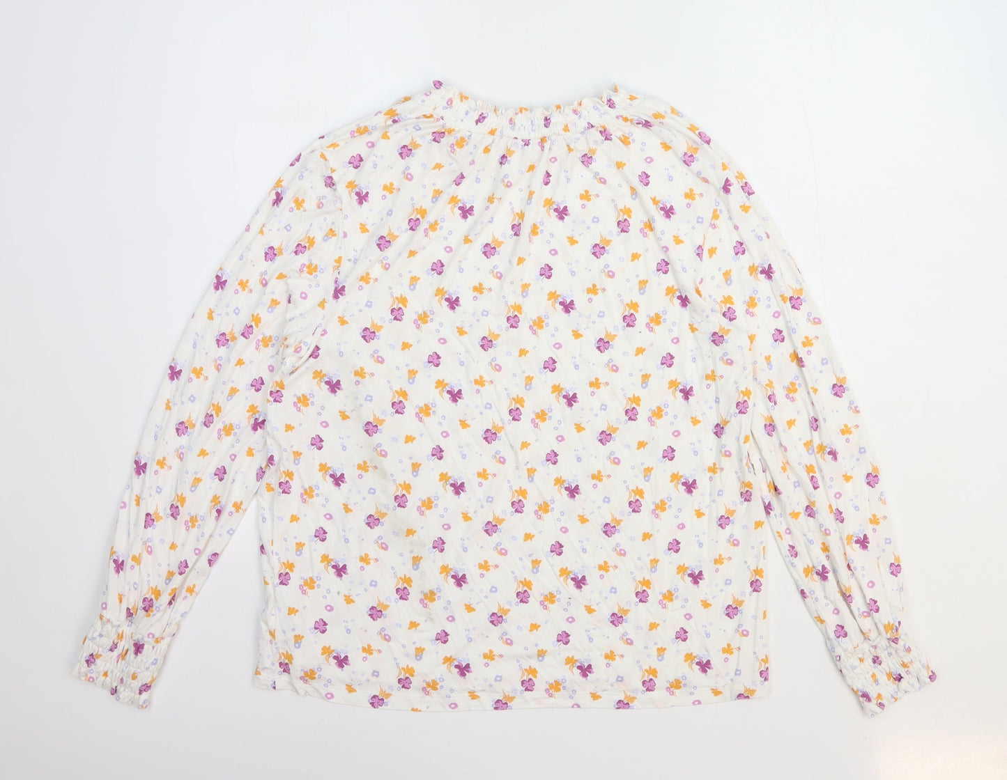 Womens UK Size 14 Marks and Spencer White Basic Blouse