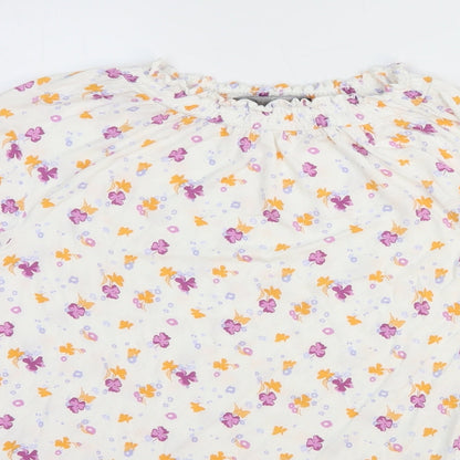 Womens UK Size 14 Marks and Spencer White Basic Blouse