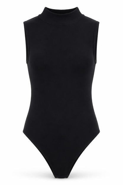 Primark Womens Black Nylon Bodysuit One-Piece Size 8 Snap