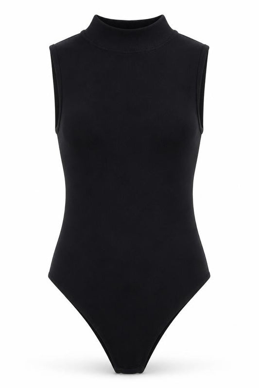 Primark Womens Black Nylon Bodysuit One-Piece Size 8 Snap