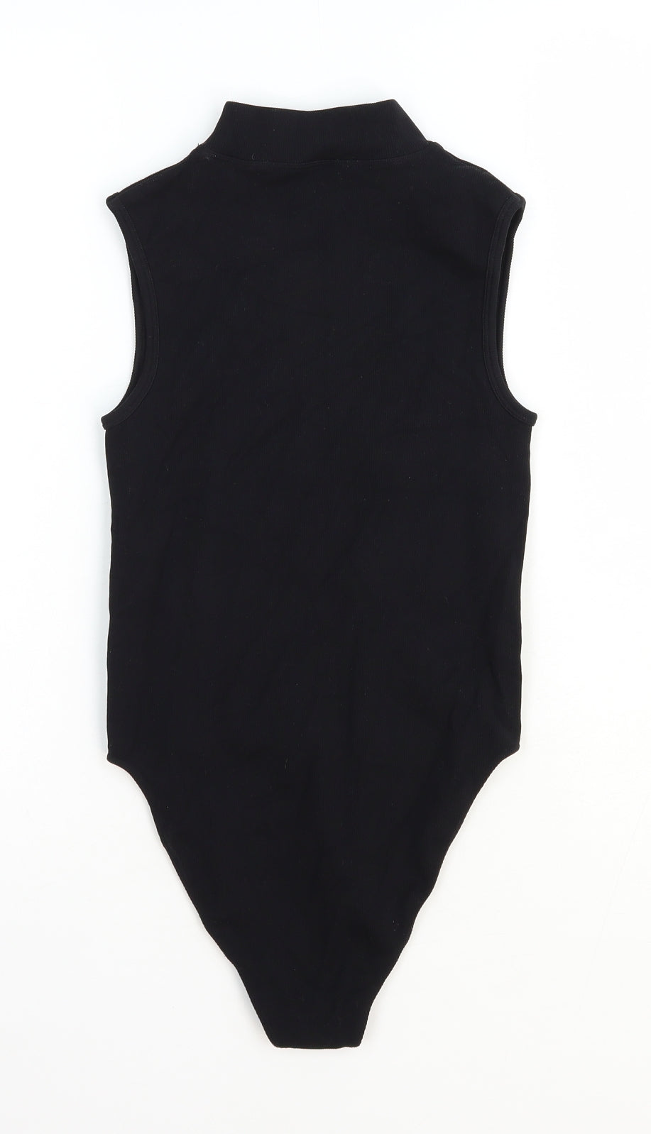 Primark Womens Black Nylon Bodysuit One-Piece Size 8 Snap