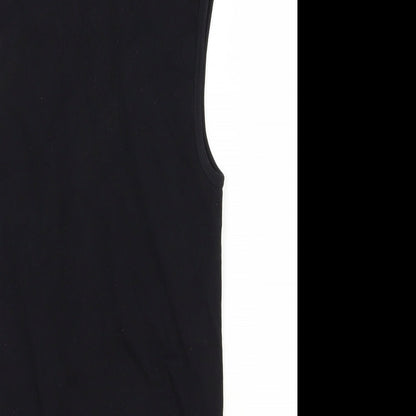 Primark Womens Black Nylon Bodysuit One-Piece Size 8 Snap