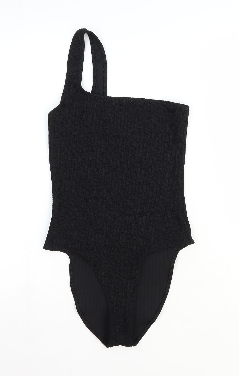 Womens UK Size One Size ASOS One-Piece Black Bodysuit