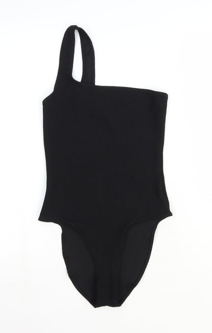 Womens UK Size One Size ASOS One-Piece Black Bodysuit