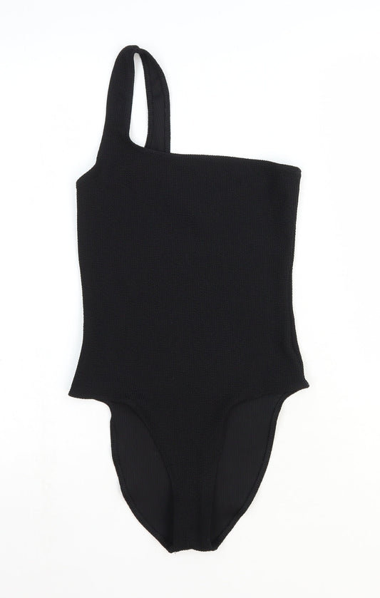 Womens UK Size One Size ASOS One-Piece Black Bodysuit