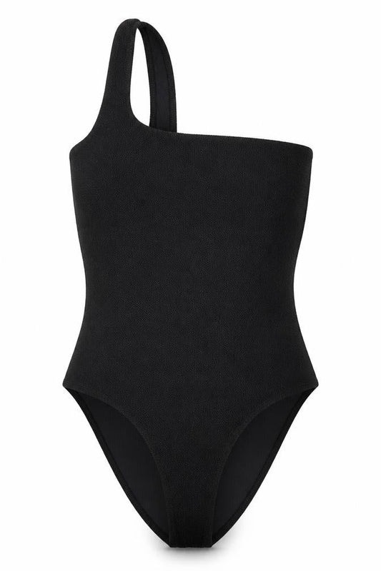 Womens UK Size One Size ASOS One-Piece Black Bodysuit