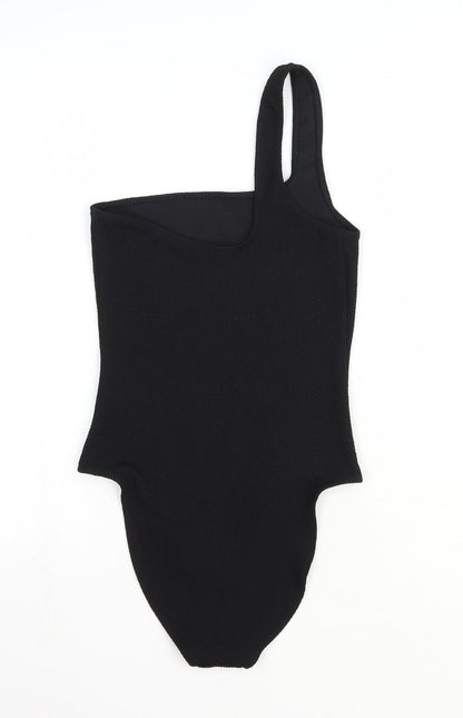 Womens UK Size One Size ASOS One-Piece Black Bodysuit