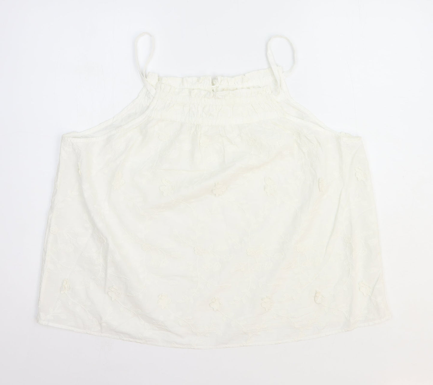 Womens UK Size 20 Per Una White Basic Tank