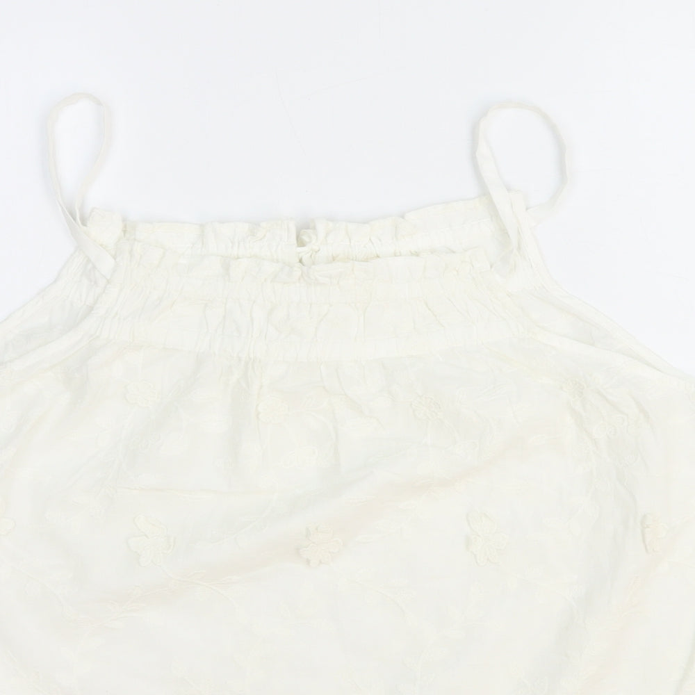 Womens UK Size 20 Per Una White Basic Tank