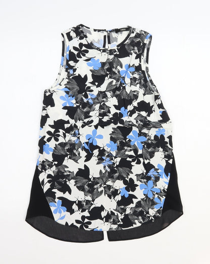 Womens UK Size 8 Oasis Multicoloured Basic Tank