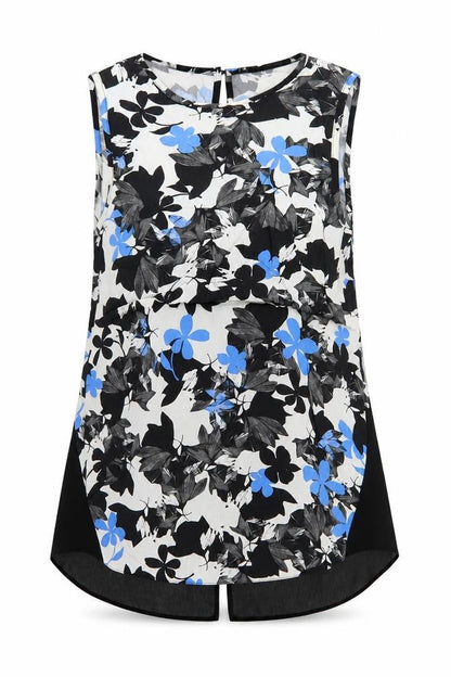 Womens UK Size 8 Oasis Multicoloured Basic Tank