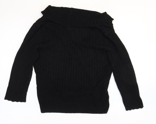 Womens UK Size L M&Co Black Cardigan Jumper
