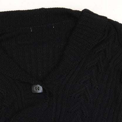 Womens UK Size L M&Co Black Cardigan Jumper