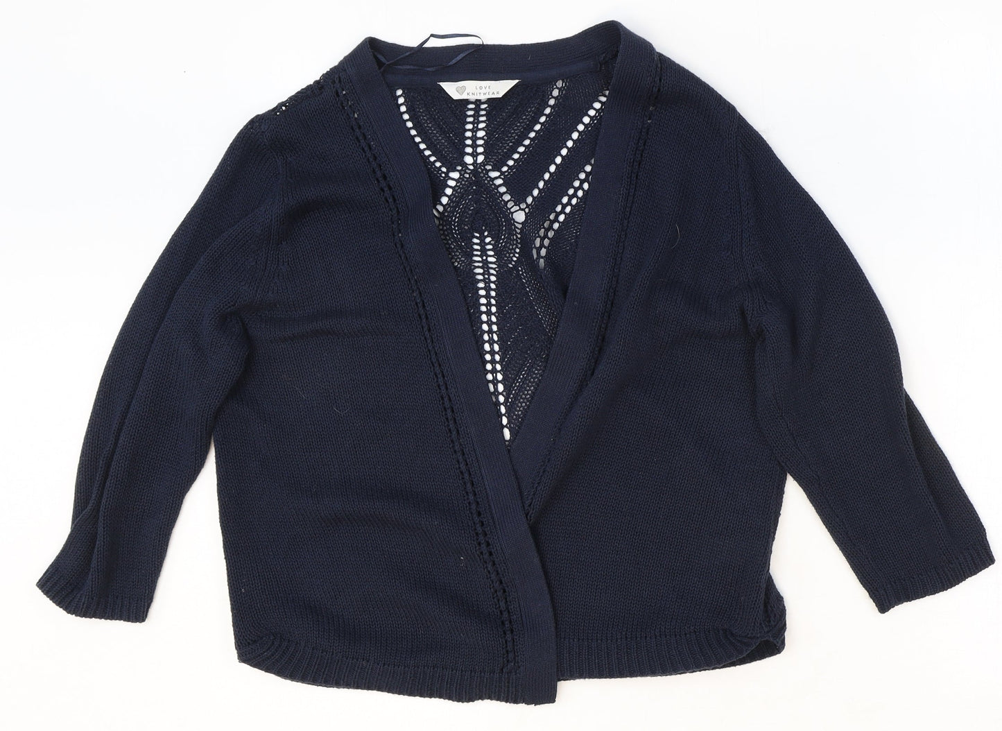 Womens UK Size 14 BHS Blue Cardigan Jumper