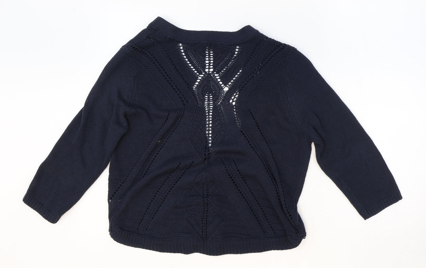 Womens UK Size 14 BHS Blue Cardigan Jumper