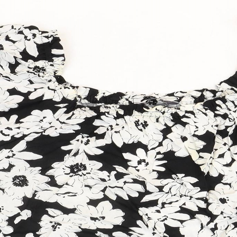 Womens UK Size 14 Marks and Spencer Black Basic Blouse
