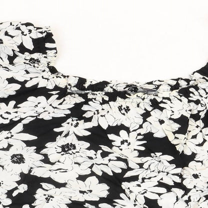 Womens UK Size 14 Marks and Spencer Black Basic Blouse