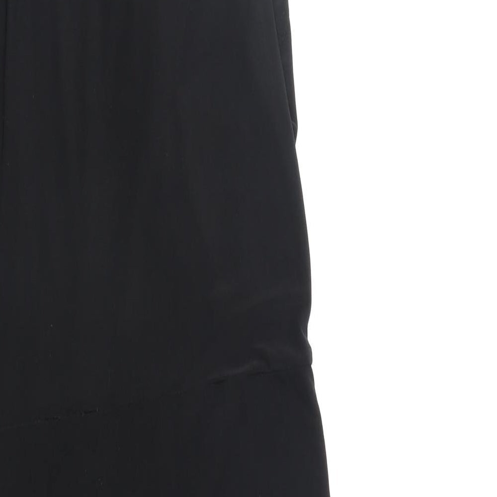 Boohoo Womens Black Polyester Bodycon Size S Round Neck Pullover