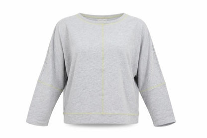 Thoughts Womens Grey Polyester Pullover Sweatshirt Size 12 Pullover