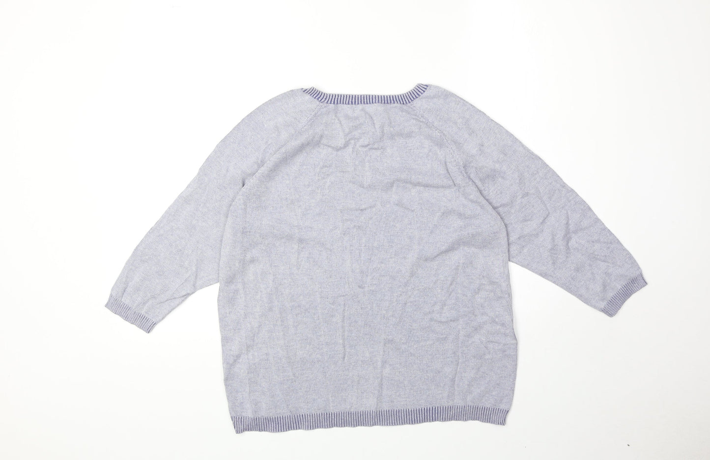 Womens UK Size 12 Marks and Spencer Blue Pullover Jumper