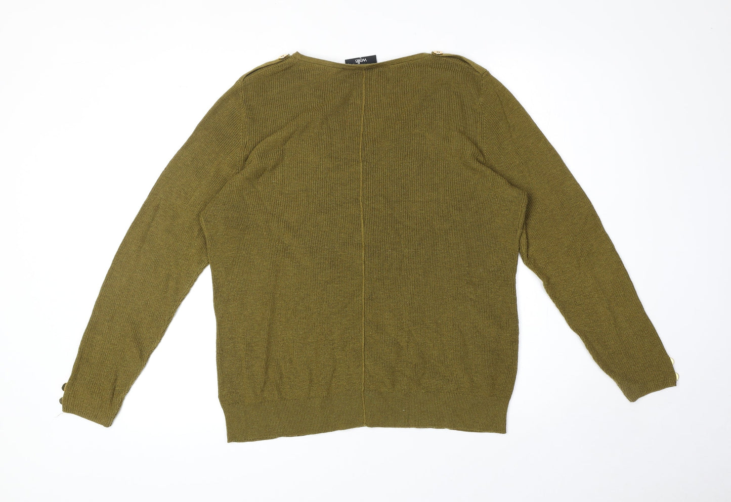 Womens UK Size M Wallis Green Pullover Jumper