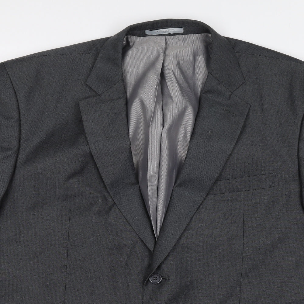 Mens UK Size 44 Jack Reid Regular Grey Suit Jacket