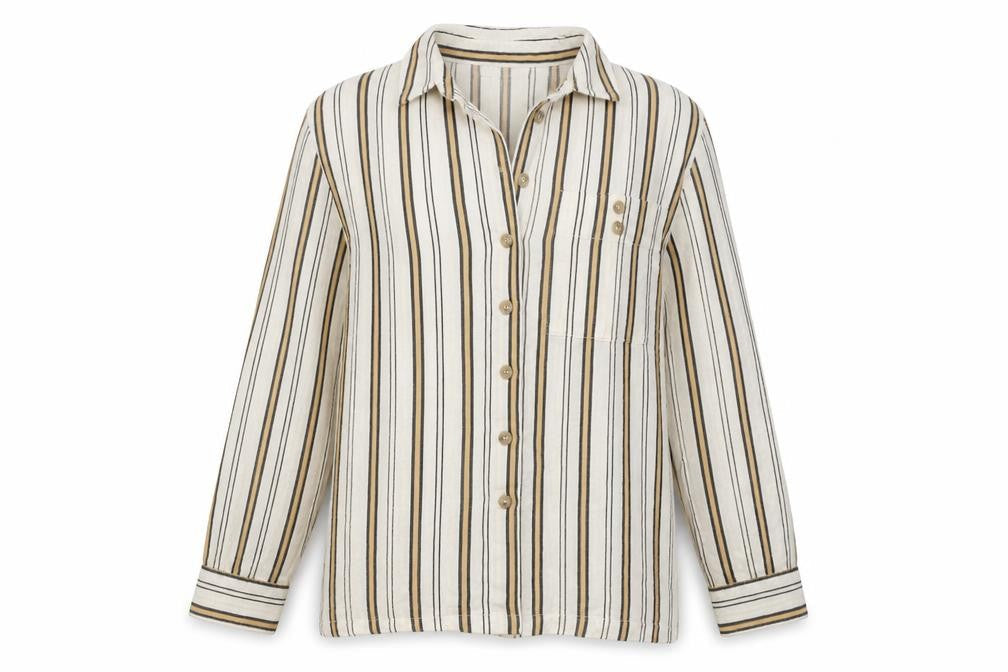 Womens UK Size 6 Topshop Beige Basic Button-Up