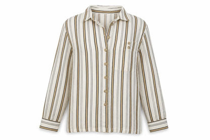 Womens UK Size 6 Topshop Beige Basic Button-Up