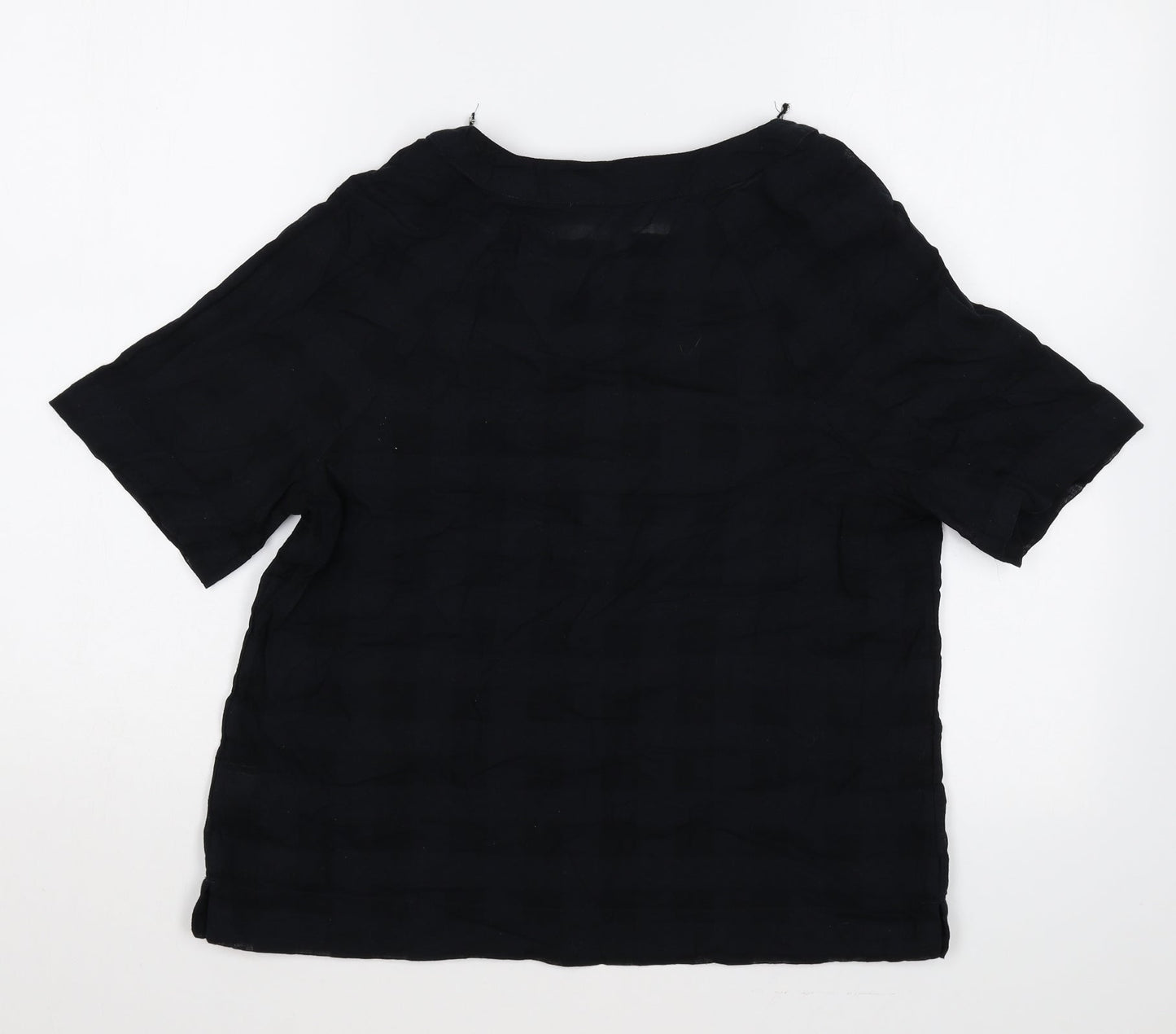 Womens UK Size 6 Marks and Spencer Black Basic Blouse