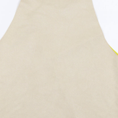 Womens UK Size M Zara Beige Basic Tank