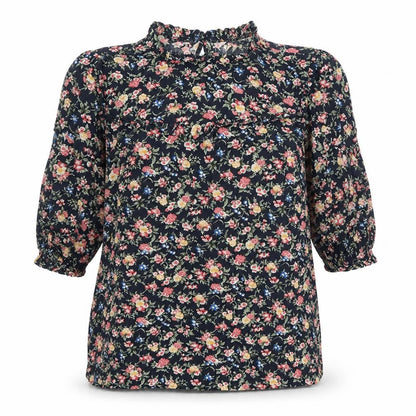 Womens UK Size 8 Oasis Black Basic Blouse