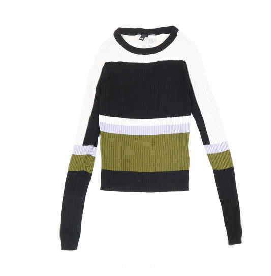 Womens UK Size XS Divided by H&M Multicoloured Pullover Jumper