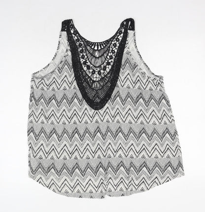 Womens UK Size 18 New Look Black Basic Tank