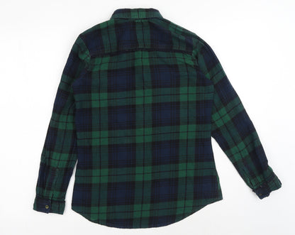 Womens UK Size 8 Dorothy Perkins Green Basic Button-Up