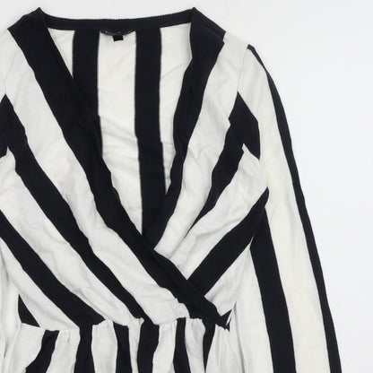 Womens UK Size 8 Topshop White Pullover Jumper