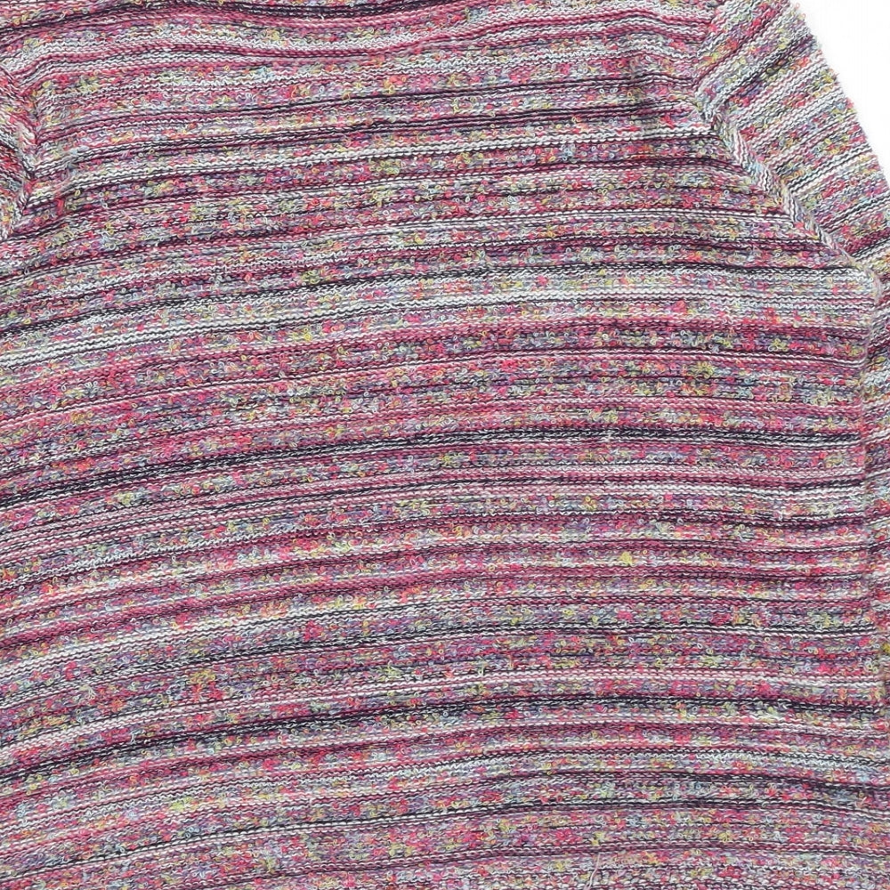 Womens UK Size 12 Marks and Spencer Pink Full Zip Jumper
