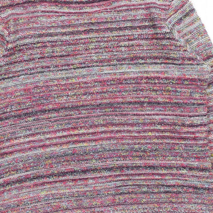 Womens UK Size 12 Marks and Spencer Pink Full Zip Jumper