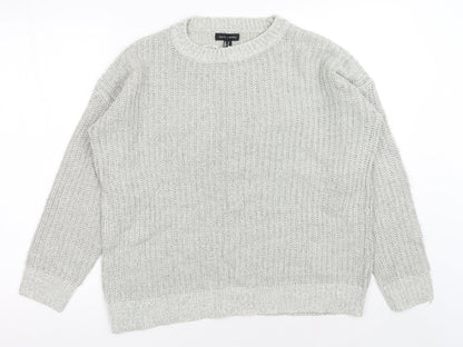 Womens UK Size S New Look Grey Pullover Jumper
