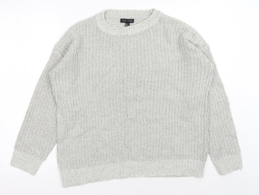 Womens UK Size S New Look Grey Pullover Jumper