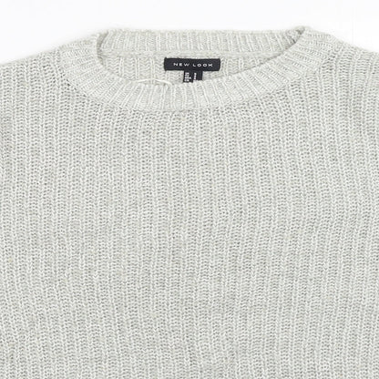 Womens UK Size S New Look Grey Pullover Jumper