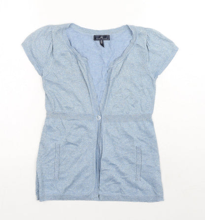 Womens UK Size 8 River Island Blue Cardigan Jumper