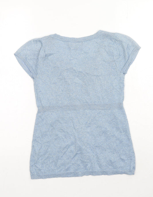 Womens UK Size 8 River Island Blue Cardigan Jumper