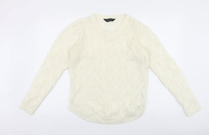 Womens UK Size 12 Dorothy Perkins Ivory Pullover Jumper